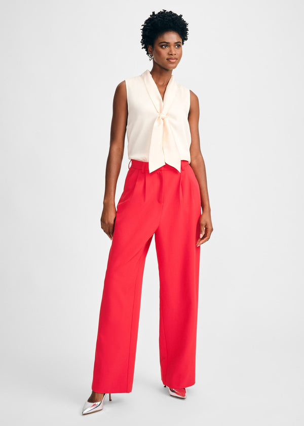 isaac mizrahi new york Wide Leg Pleated Pant