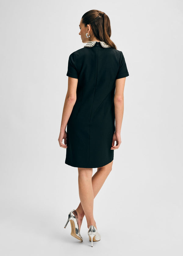 Isaac Mizrahi New York Jewel Collar Cady Shift Dress