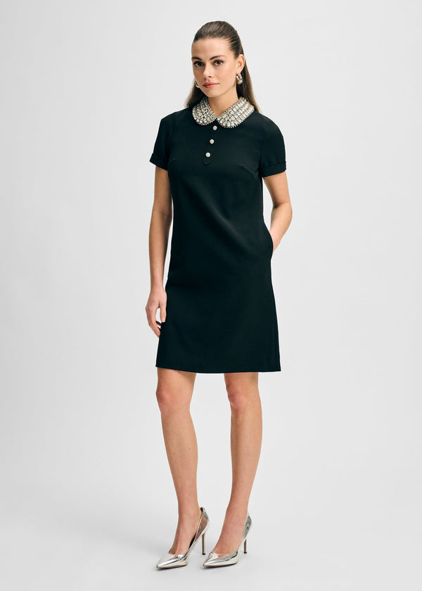 isaac mizrahi new york Jewel Collar Cady Shift Dress