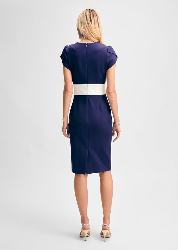 Isaac Mizrahi New York Ponte Tulip Sleeve Knee Length Dress