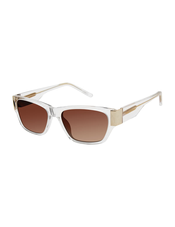 isaac mizrahi new york Rectangular Acetate Frame Sunglasses