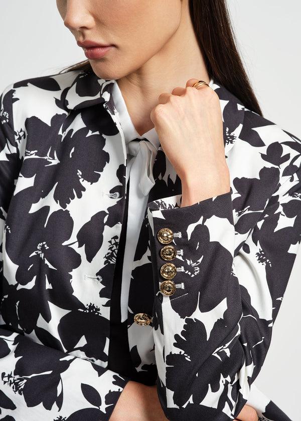 Isaac Mizrahi New York Single Breasted Sateen Jacket