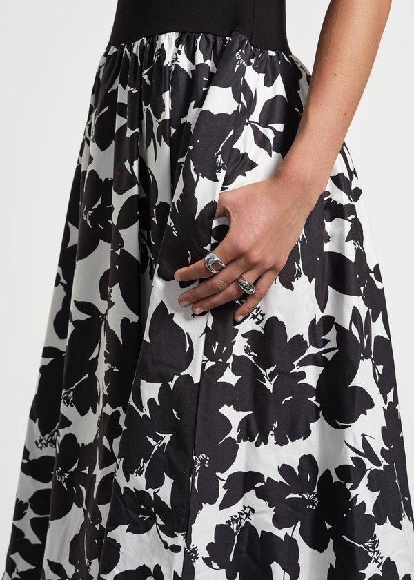 Isaac Mizrahi New York Sleeveless Ponte Combo Midi Dress