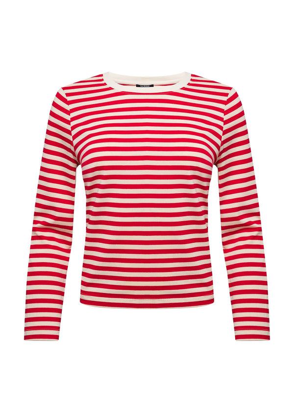 Isaac Mizrahi New York Stripe Long-Sleeved Ringer Tee