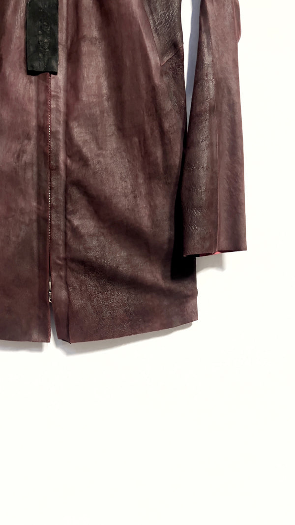 Isaac Sellam Experience AMBITIEUSE SEAMLESS STRETCH LEATHER BORDEAUX