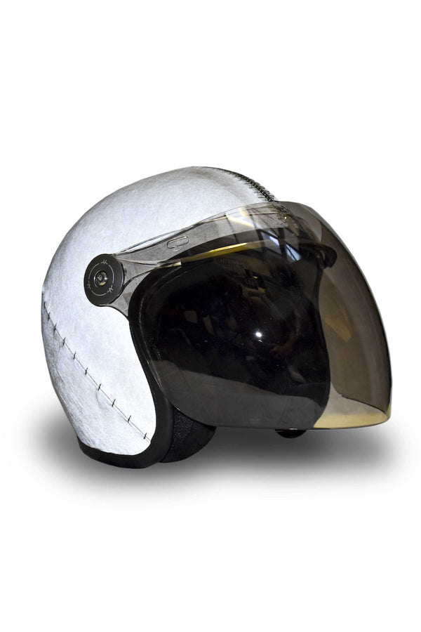 isaac sellam experience FLASHBOMB REFLECTIVE TALMUD LEATHER HELMET PLOMB