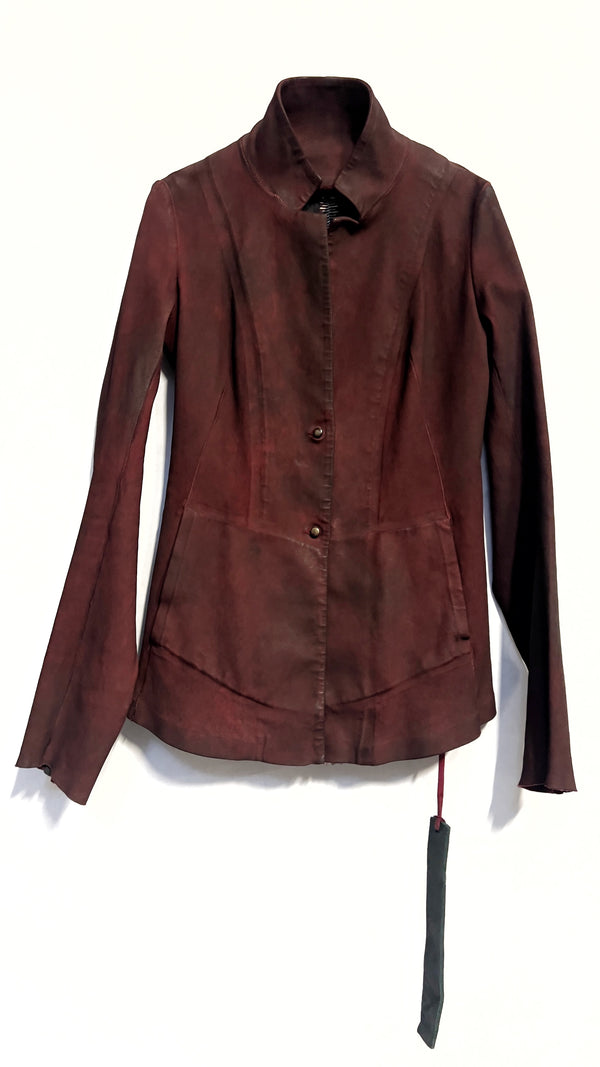 isaac sellam experience INFAILLIBLE STRETCH DIRTY RED BLAZER