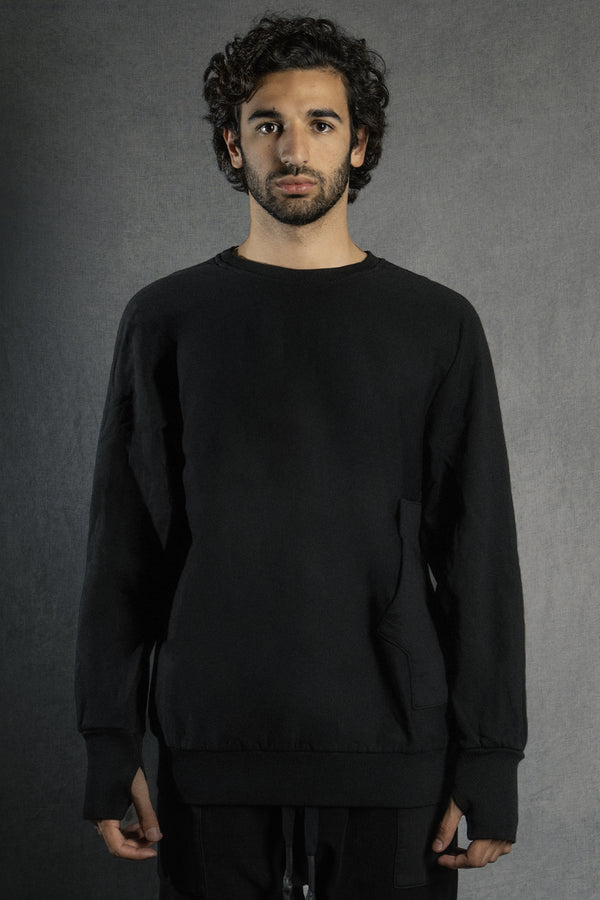 isaac sellam experience BASIC SWEAT MOLLETON NOIR