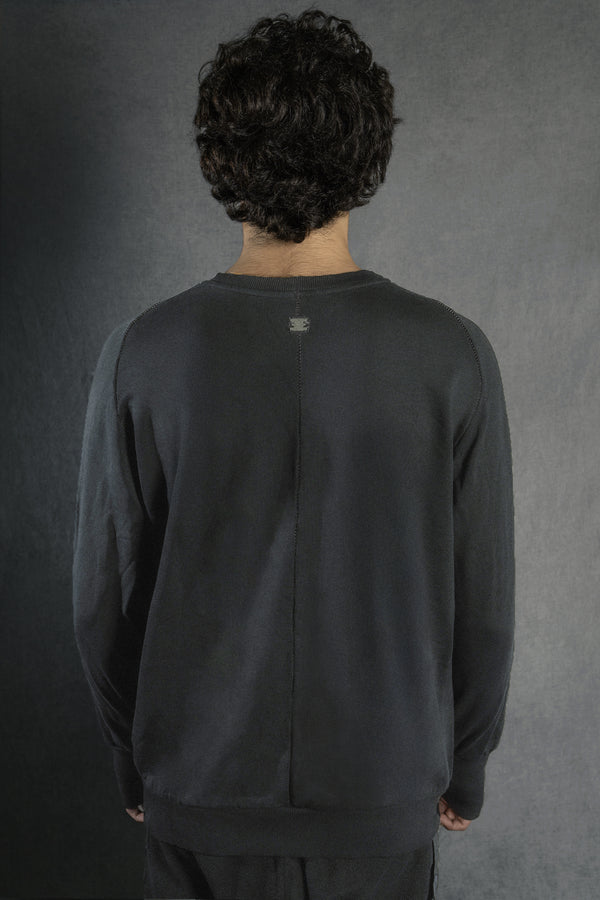 Isaac Sellam Experience BASIC SWEAT MOLLETON PLOMB