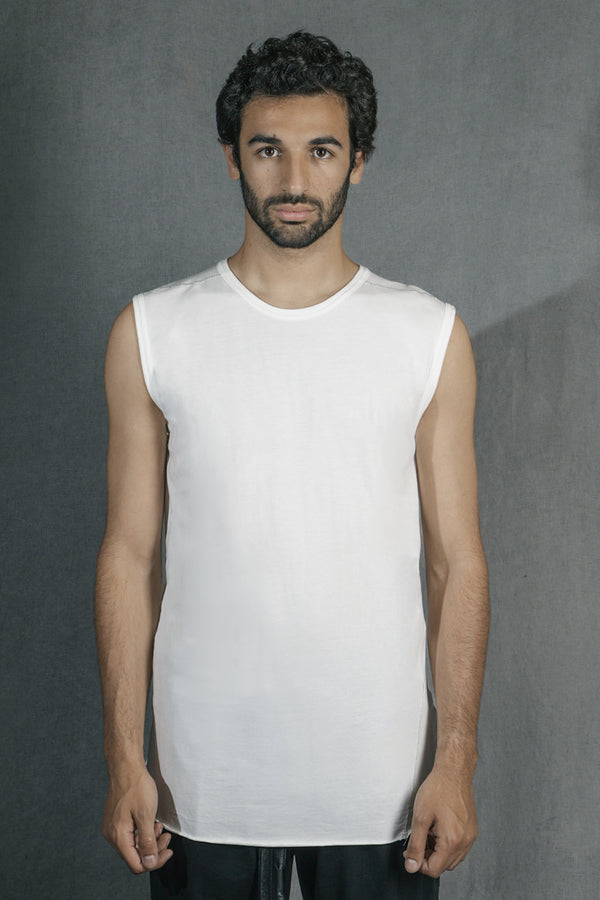 Isaac Sellam Experience DEBARDEUR JERSEY BLANC