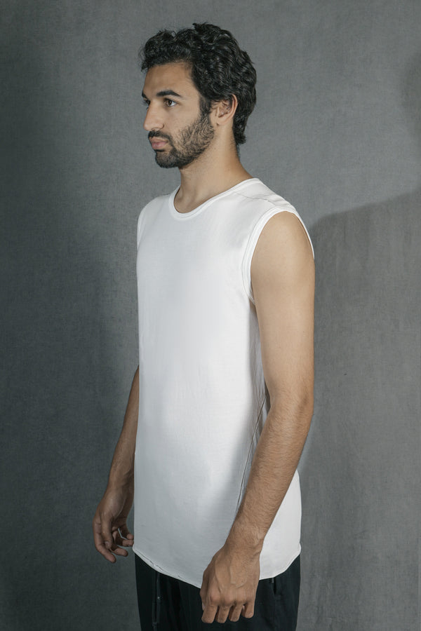 Isaac Sellam Experience DEBARDEUR JERSEY BLANC