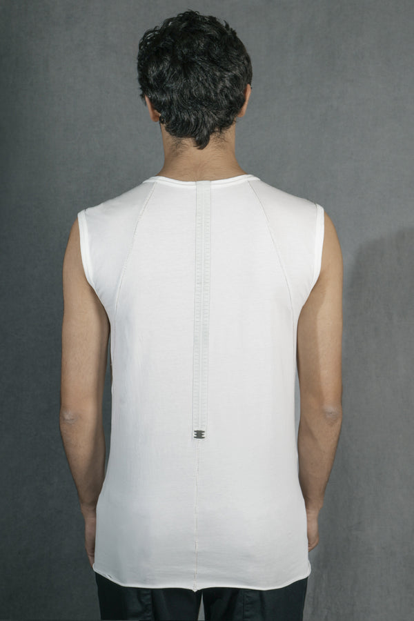 Isaac Sellam Experience DEBARDEUR JERSEY BLANC