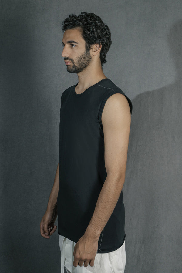 Isaac Sellam Experience DEBARDEUR JERSEY NOIR