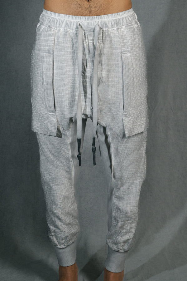 isaac sellam experience GUSSET PANTS GAUFRÉ ALU