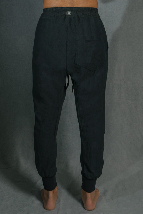 Isaac Sellam Experience GUSSET PANTS GAUFRÉ NOIR