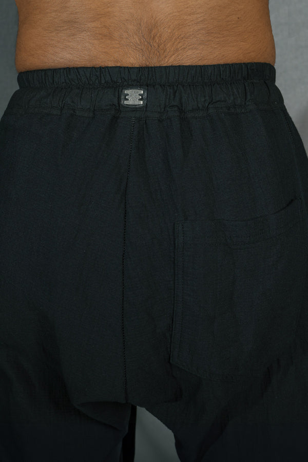 Isaac Sellam Experience GUSSET PANTS GAUFRÉ NOIR