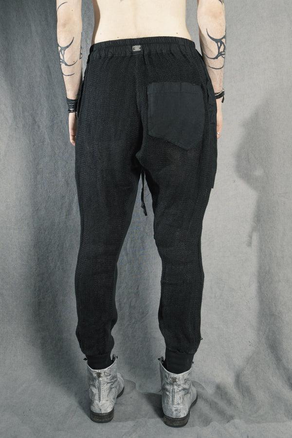 Isaac Sellam Experience GUSSET PANTS GRILLAGE NOIR