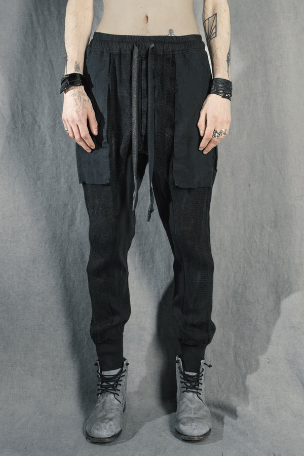 isaac sellam experience GUSSET PANTS GRILLAGE NOIR