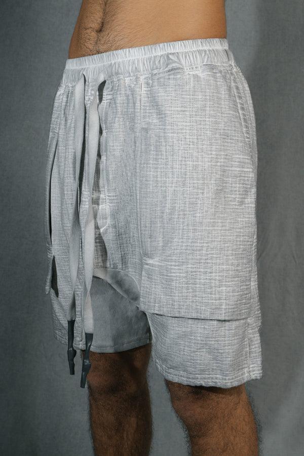 Isaac Sellam Experience GUSSET SHORT GAUFRÉ ALU