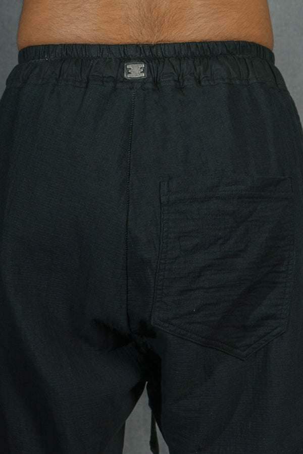 Isaac Sellam Experience GUSSET SHORT GAUFRÉ NOIR