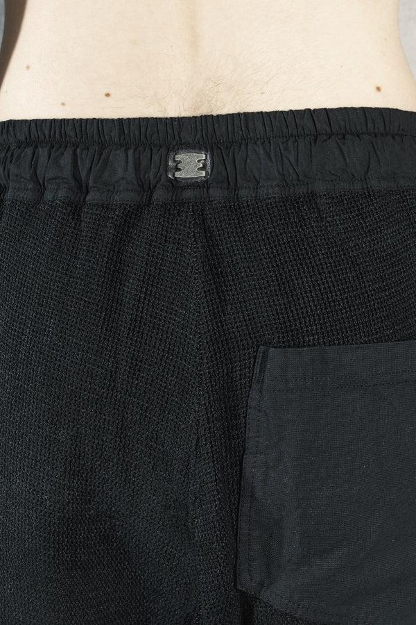 Isaac Sellam Experience GUSSET SHORT GRILLAGE NOIR