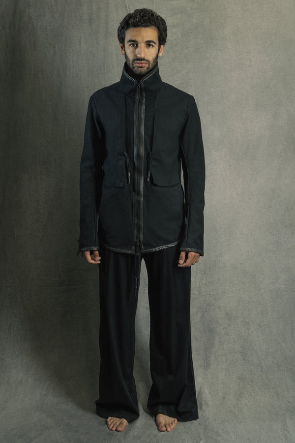 Isaac Sellam Experience GUSSET ZIPPER ARMURE NOIR