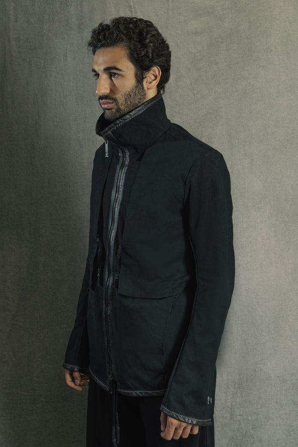 Isaac Sellam Experience GUSSET ZIPPER ARMURE NOIR