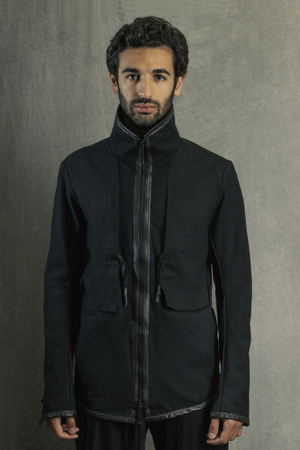 isaac sellam experience GUSSET ZIPPER ARMURE NOIR