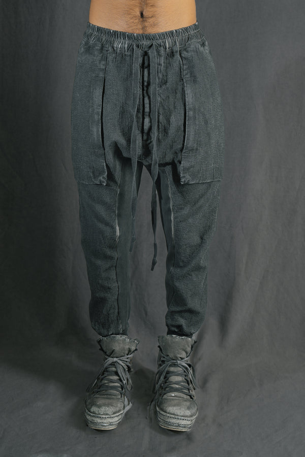 isaac sellam experience GUSSETPANTS STRIPE PLOMB