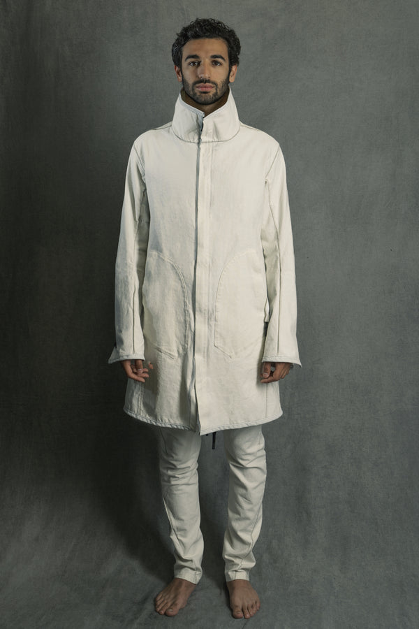 Isaac Sellam Experience HIGHCOAT ARMURE BLANC