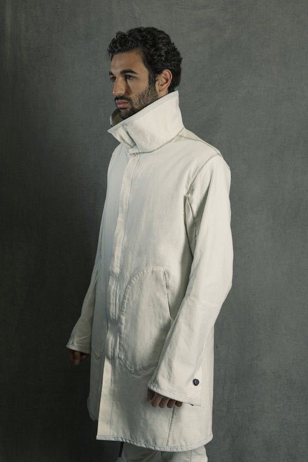 isaac sellam experience HIGHCOAT ARMURE BLANC