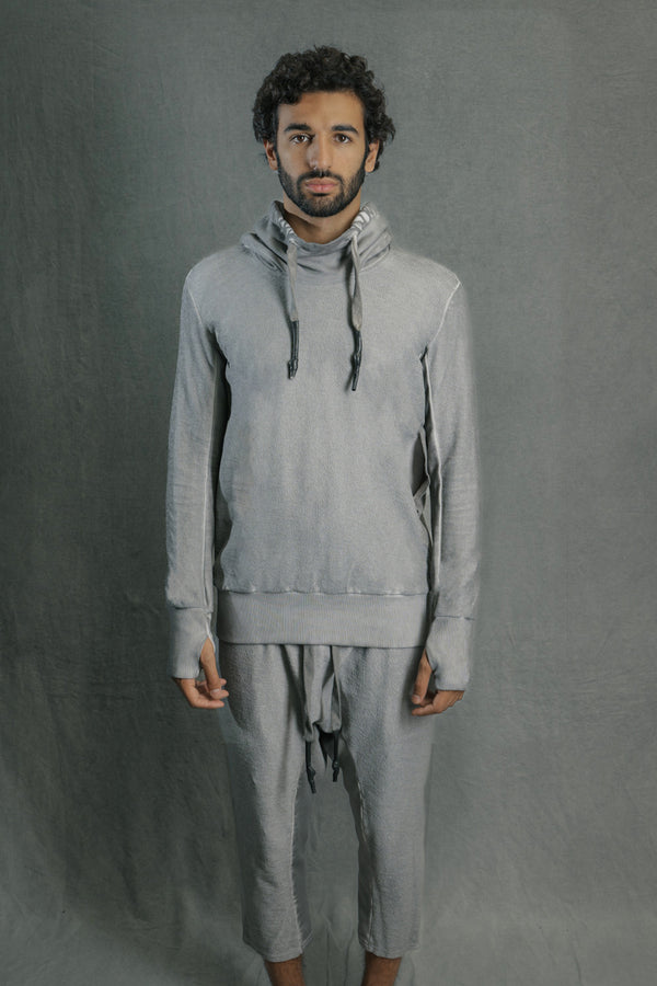 Isaac Sellam Experience HOODY SWEAT SPONGE ALU