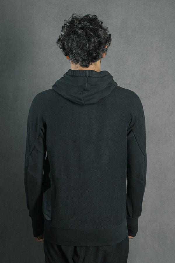 Isaac Sellam Experience HOODY SWEAT SPONGE NOIR