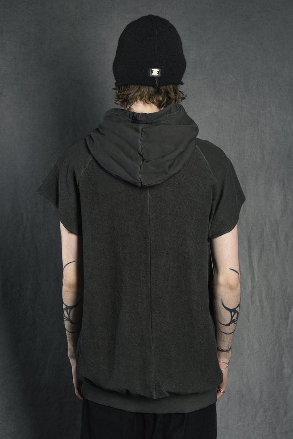 Isaac Sellam Experience HOODYVEST SPONGE PLOMB