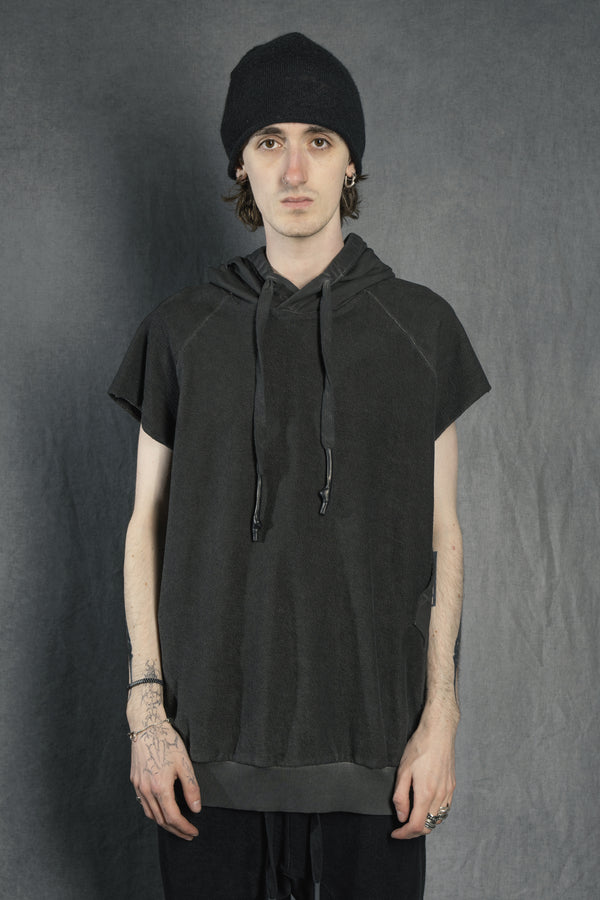 isaac sellam experience HOODYVEST SPONGE PLOMB