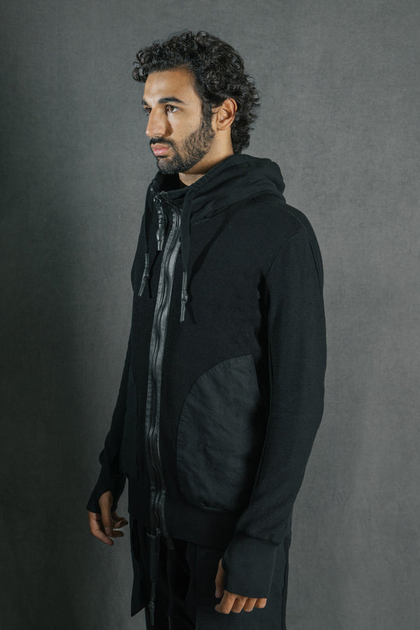 Isaac Sellam Experience HOODYZIP SPONGE NOIR