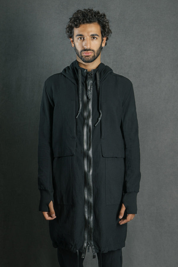 isaac sellam experience PARKA GAUFRE NOIR