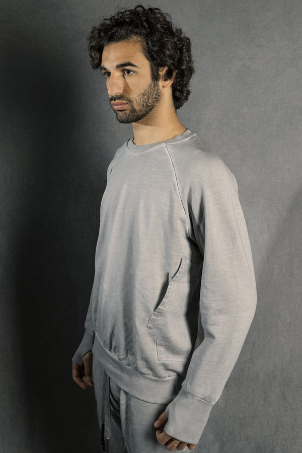 Isaac Sellam Experience RAGLAN SWEAT MOLLETON ALU