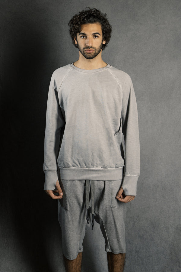 Isaac Sellam Experience RAGLAN SWEAT MOLLETON ALU