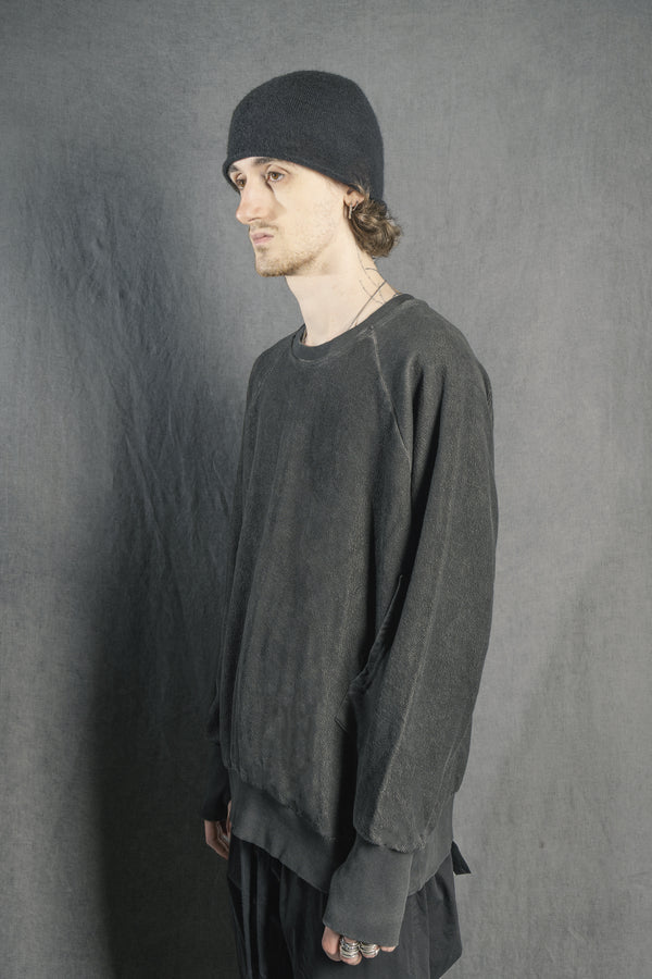 Isaac Sellam Experience RAGLAN SWEAT SPONGE PLOMB