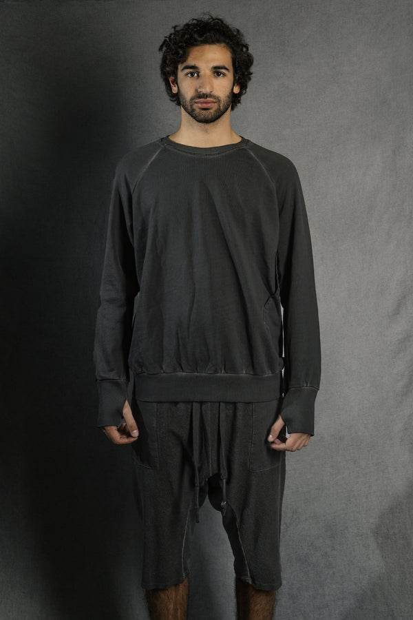 Isaac Sellam Experience RAGLAN SWEATMOLLETON PLOMB