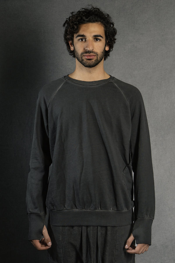 isaac sellam experience RAGLAN SWEATMOLLETON PLOMB