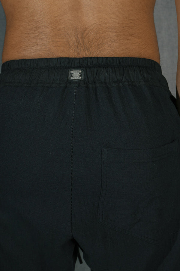 Isaac Sellam Experience SHORT GAUFRE NOIR