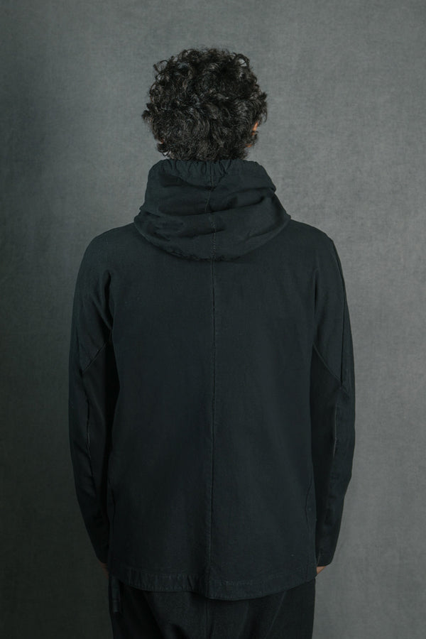 Isaac Sellam Experience ZIPPER CAPUCHE ARMURE NOIR