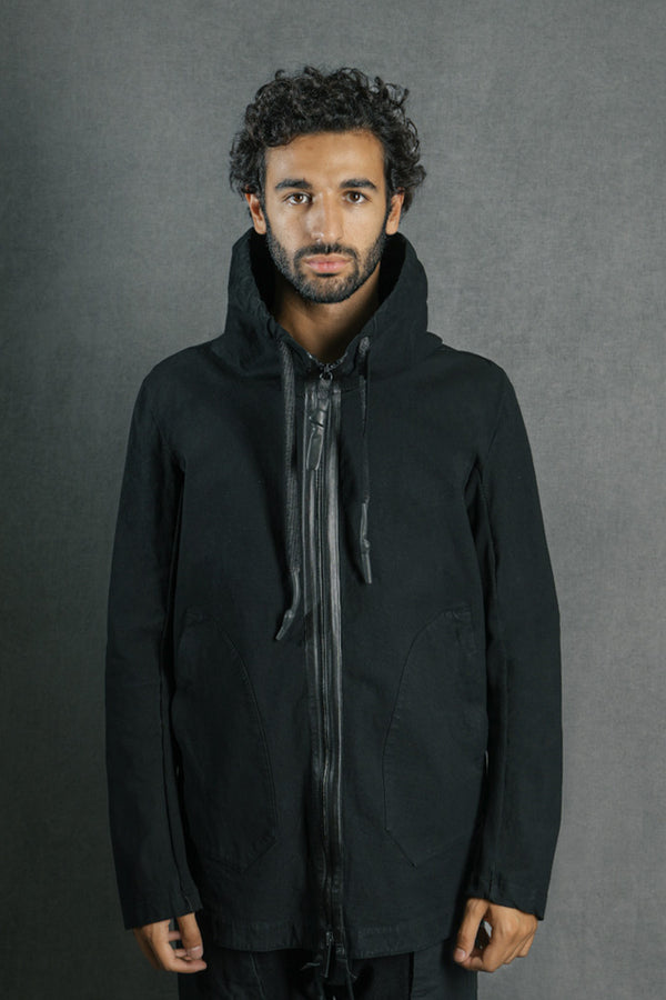 isaac sellam experience ZIPPER CAPUCHE ARMURE NOIR