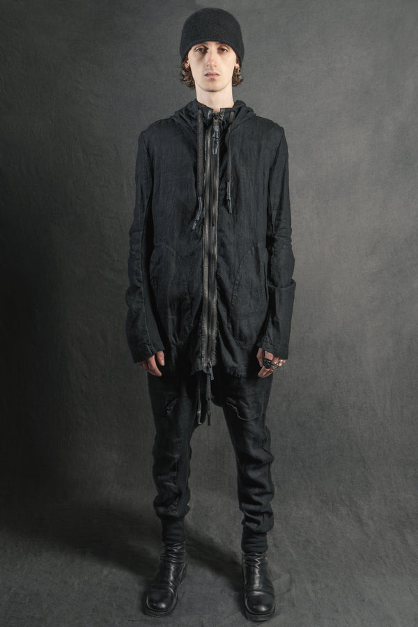 Isaac Sellam Experience ZIPPER CAPUCHE LIGHTLIN NOIR