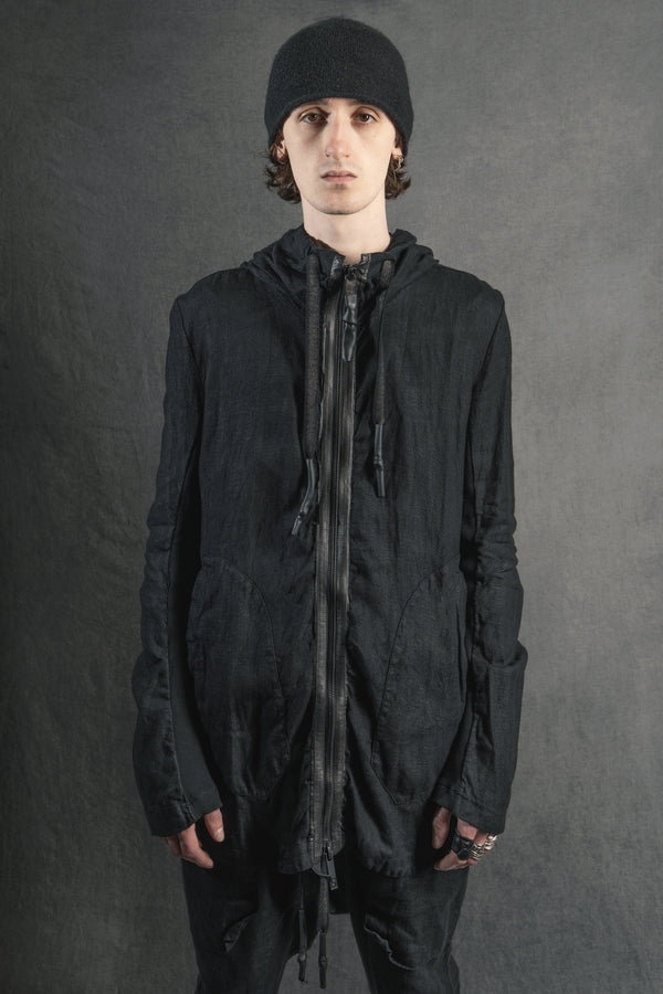 isaac sellam experience ZIPPER CAPUCHE LIGHTLIN NOIR
