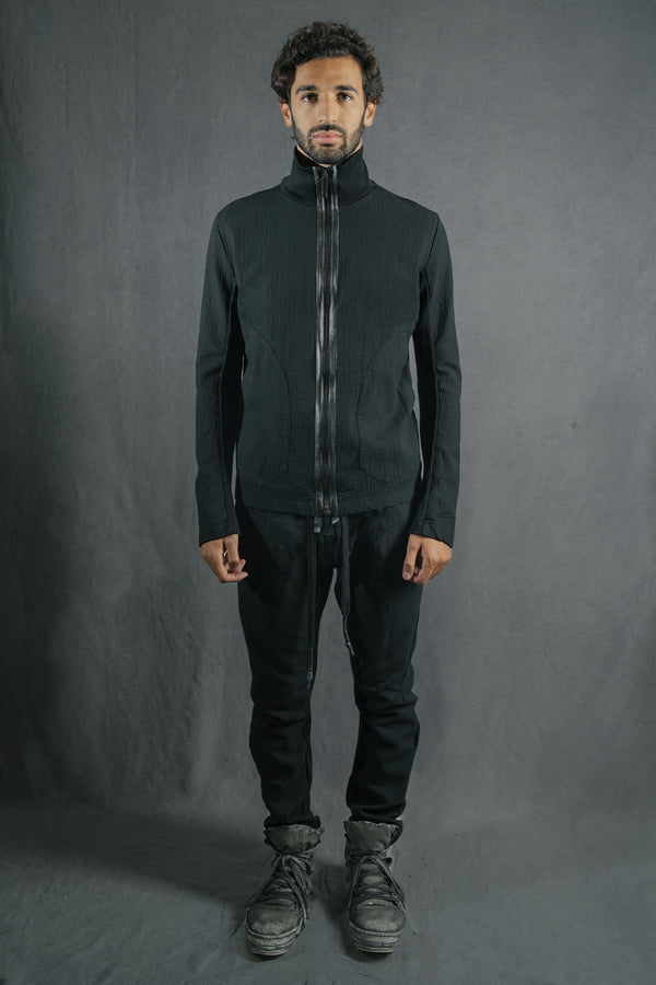 Isaac Sellam Experience ZIPPER HIGH NECK STRIPE NOIR