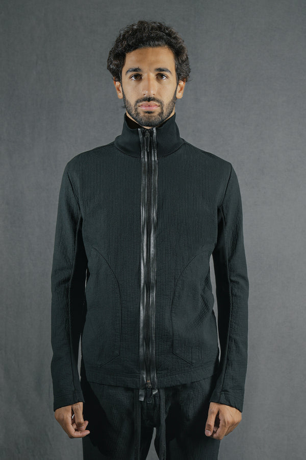 isaac sellam experience ZIPPER HIGH NECK STRIPE NOIR