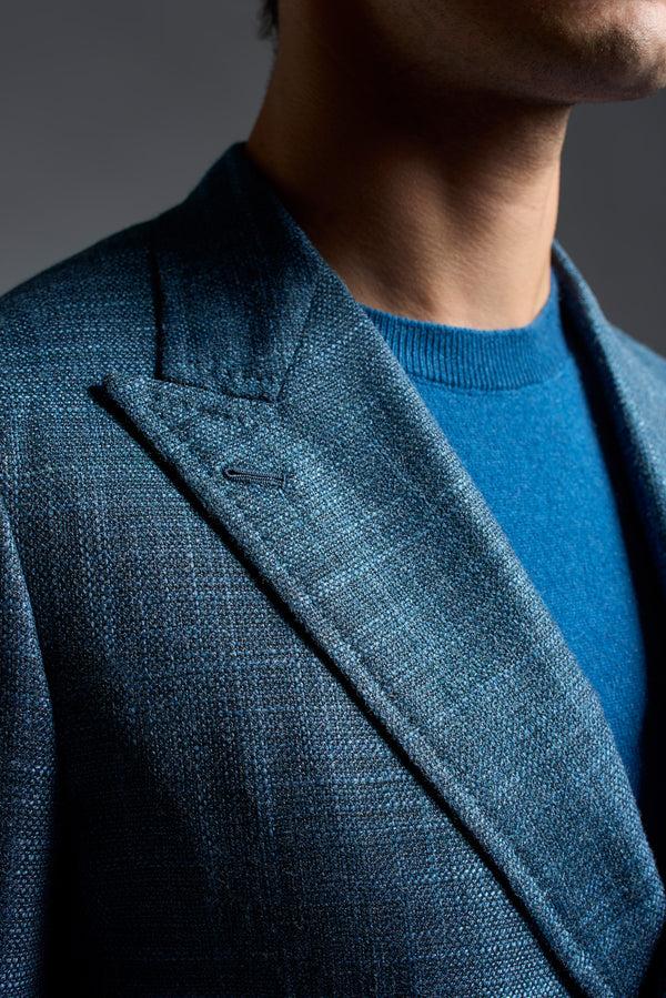 Isaia Domenico Double Breasted Sport Jacket Jacket Blue